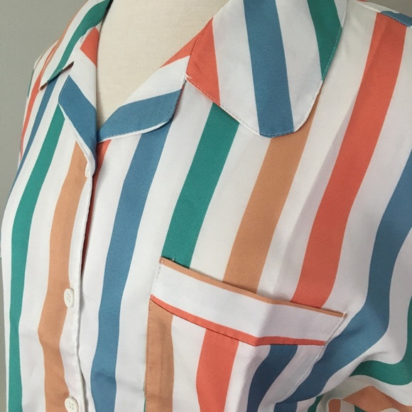 Striped Courrier Button Down - Picture 3 of 11